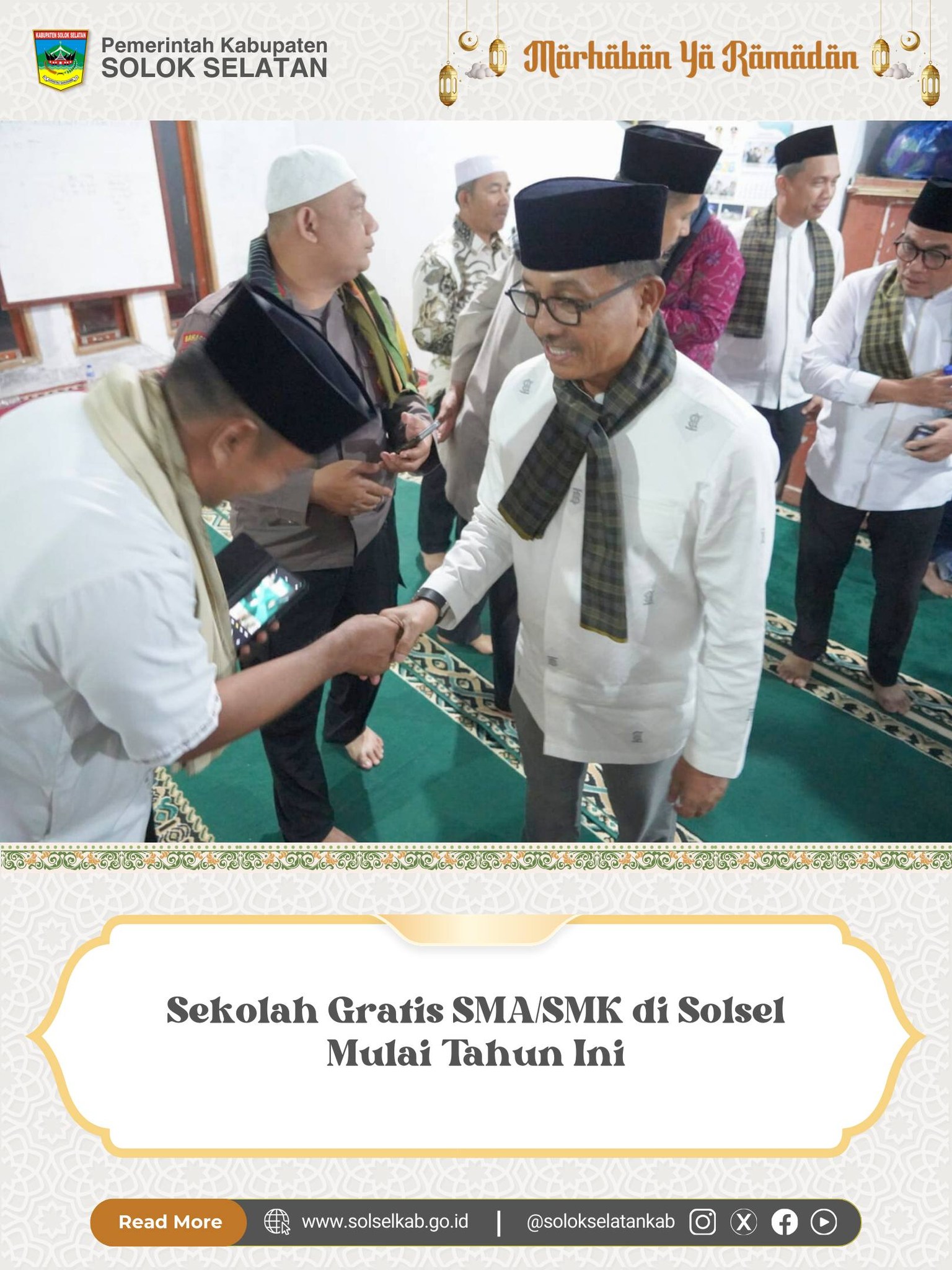 Sekolah Gratis SMA/SMK di Solsel Mulai Tahun Ini